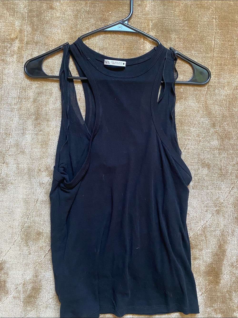 Zara 🖤Black High-Neck Tank